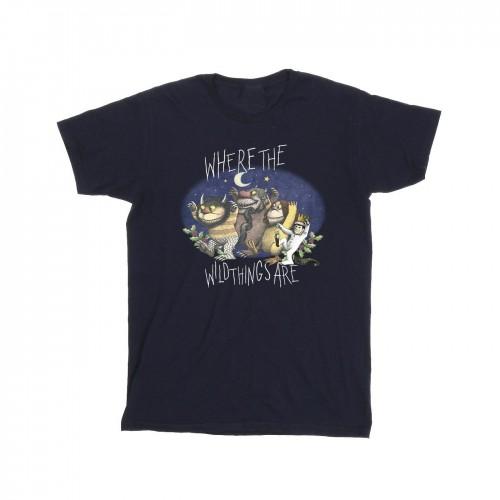 Where The Wild Things Are Waar de wilde dingen zijn katoenen T-shirt voor meisjes 12-13 zwart