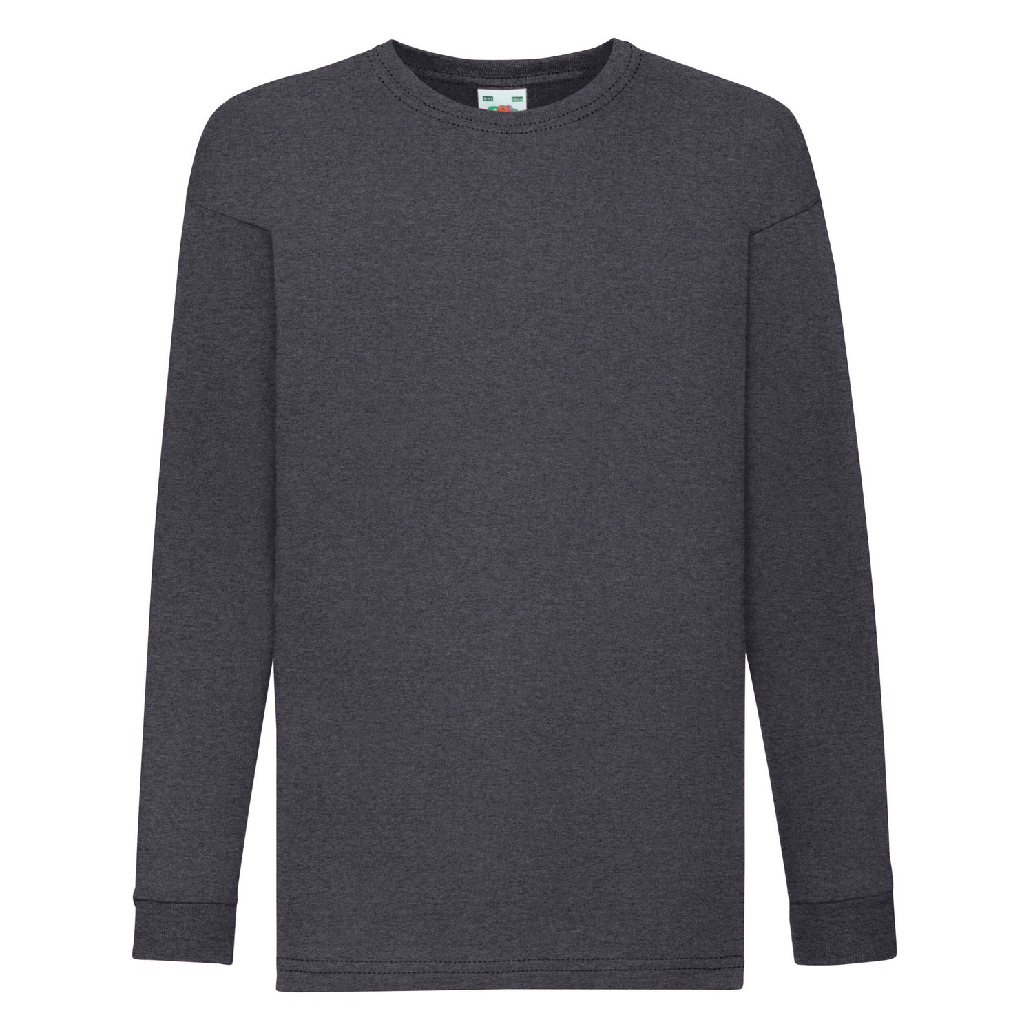 Fruit of the Loom Kinder/kinder valueweight polycotton t-shirt met lange mouwen