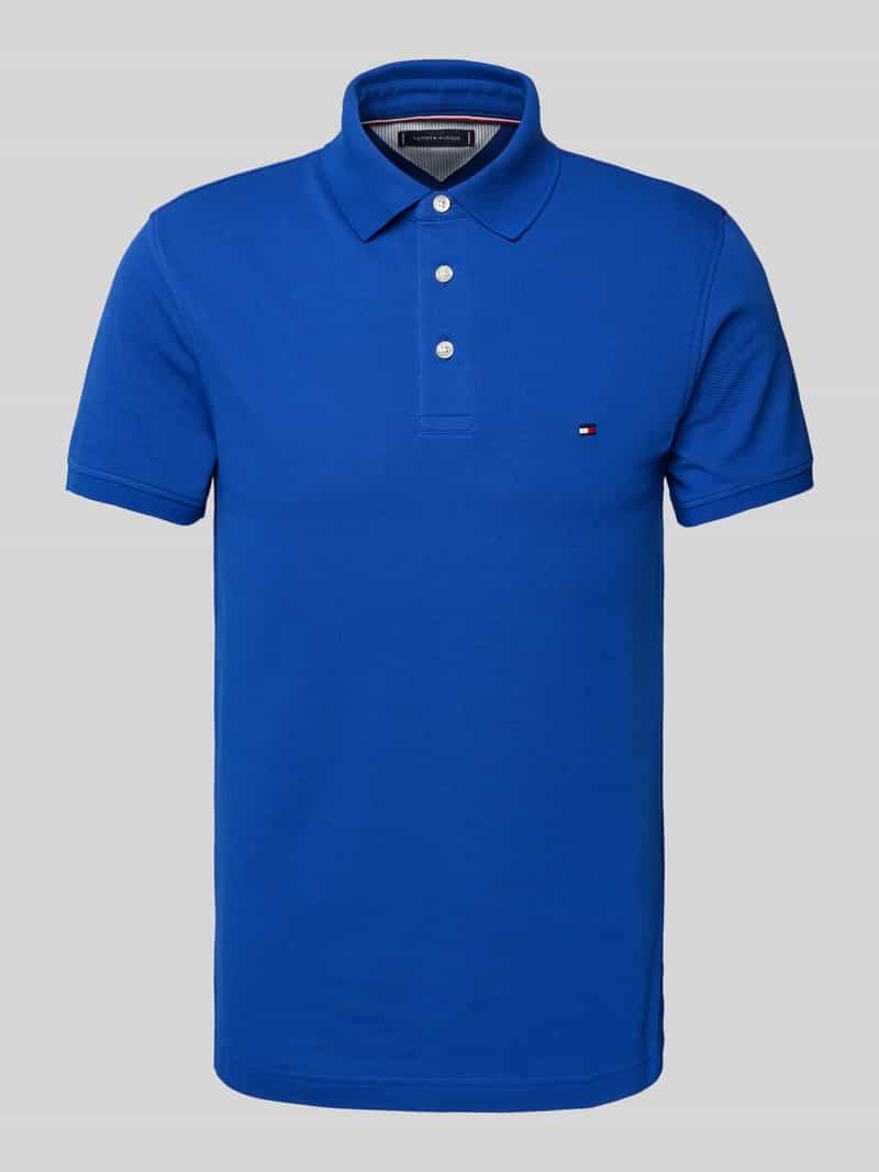 Tommy Hilfiger Slim fit poloshirt met logostitching, model '1985'