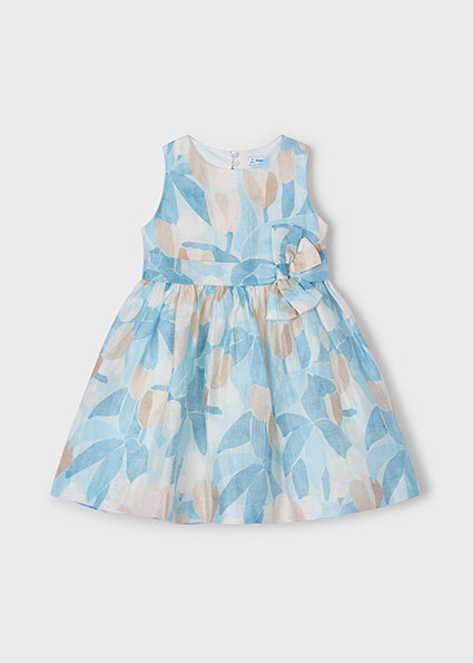 Mayoral Zomer jurk print meisjes - blauw