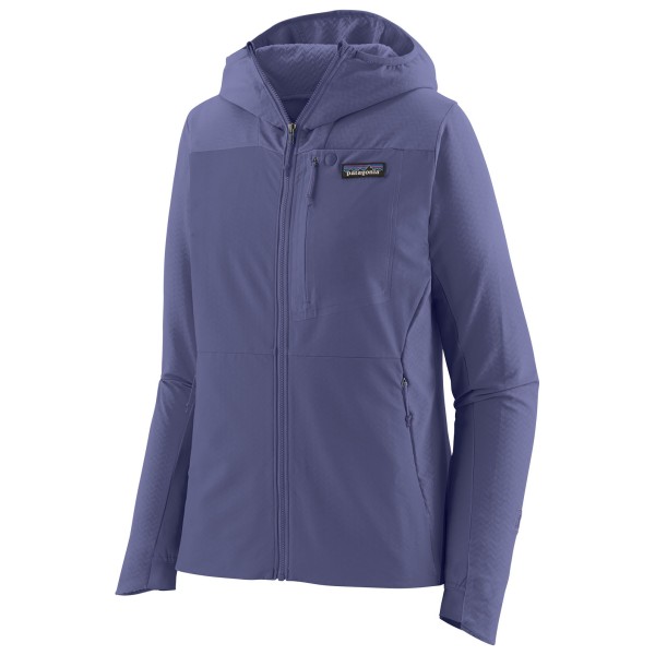 Patagonia - Women's R1 CrossStrata Hoody - Softshelljack, blauw