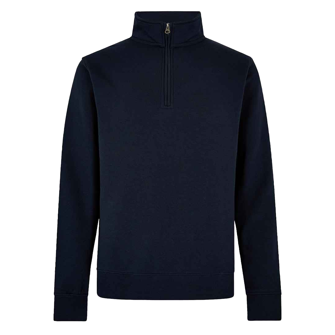Kustom Kit Heren sweatshirt met kwart ritssluiting regular