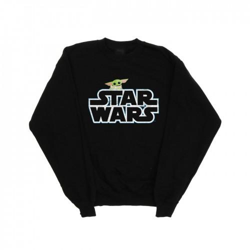 Star Wars Boys The Mandalorian The Child-logo sweatshirt 12-13 zwart