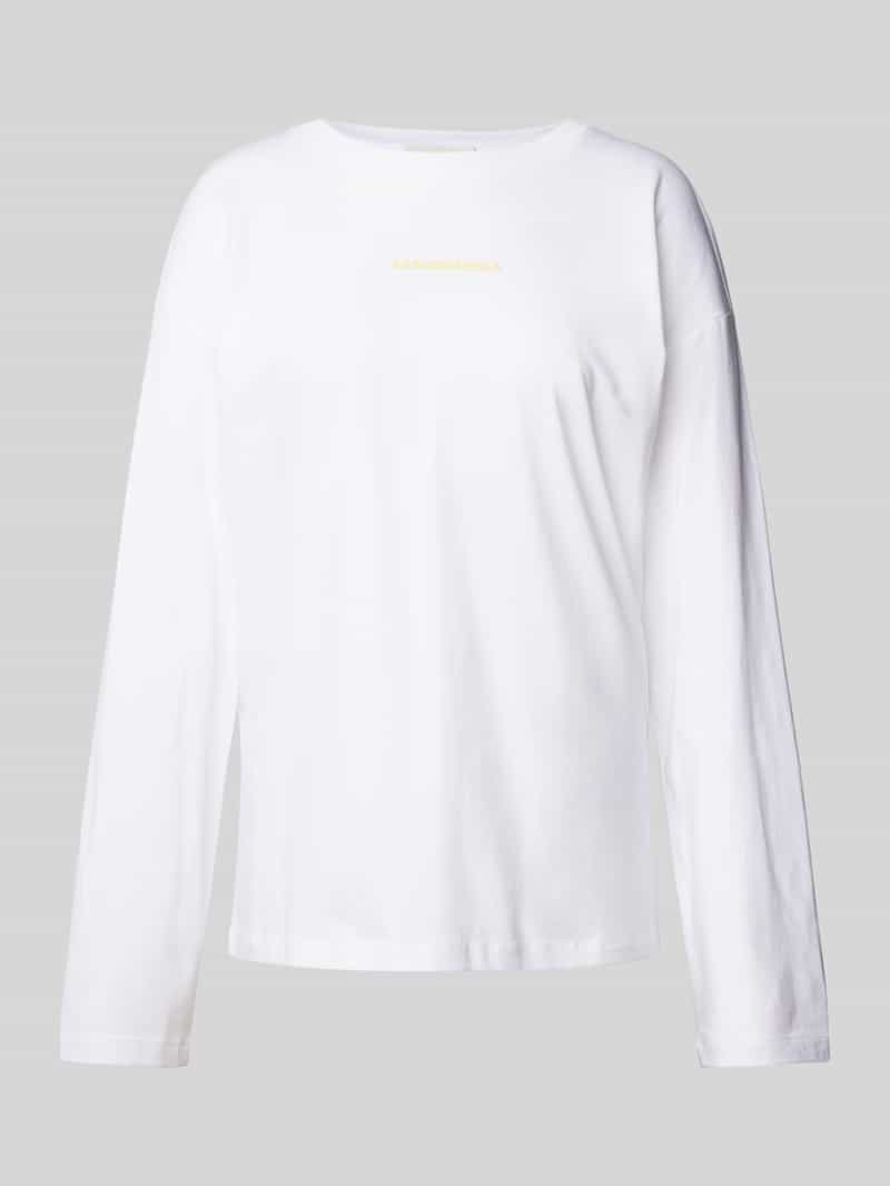 ARMEDANGELS Shirt met lange mouwen en geribde ronde hals, model 'FIETAA'