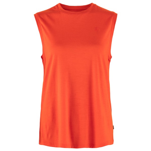 Fjällräven - Women's Abisko Wool Tank Top - Merinoshirt, rood