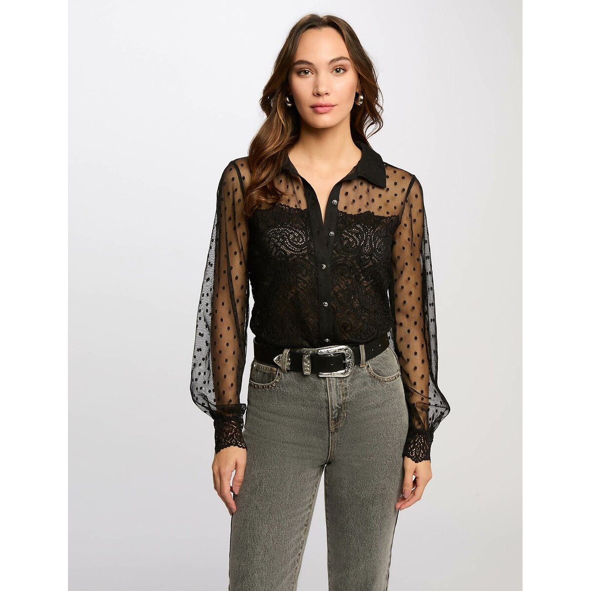 MORGAN T-shirt met lange mouwen