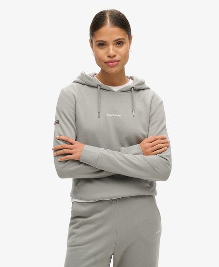 Superdry Vrouwen Effen Hoodie Grijs
