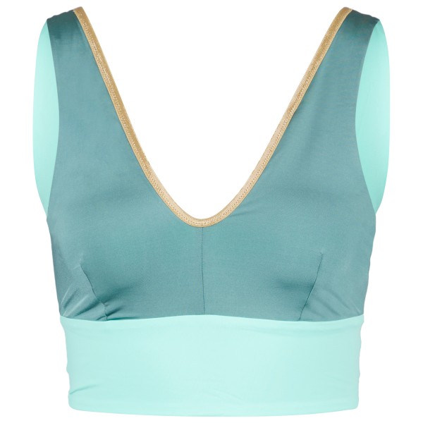 MYMARINI - Women's Yoga Top Shine - Bikinitop, turkoois