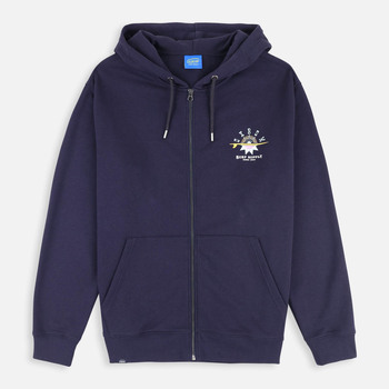 Sweater Oxbow Grafische fleece capuchon met volledige ritssluiting SANDBAR