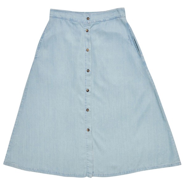 Mazine - Women's Denim Midi Skirt - Rok, grijs