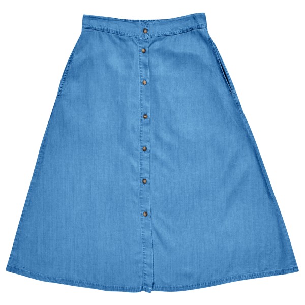 Mazine - Women's Denim Midi Skirt - Rok, blauw