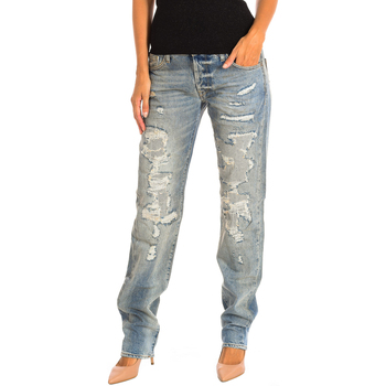 Straight Jeans Le Temps des Cerises JH711FOSWT391-BLUE