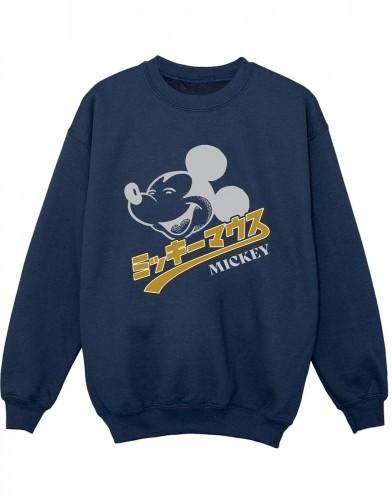 Disney jongens Mickey Mouse Japans sweatshirt 12-13 zwart