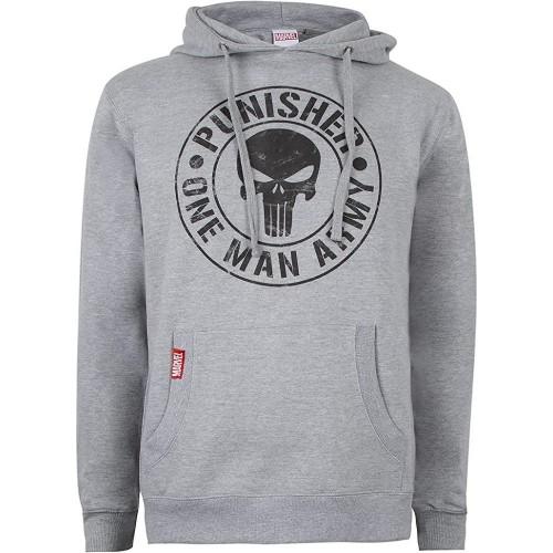 The Punisher De Punisher Heren One Man Army-hoodie L wit/zwart