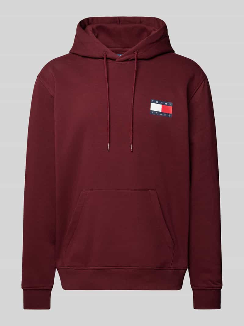 Tommy Jeans Hoodie met labelprint, model 'ESSENTIAL'
