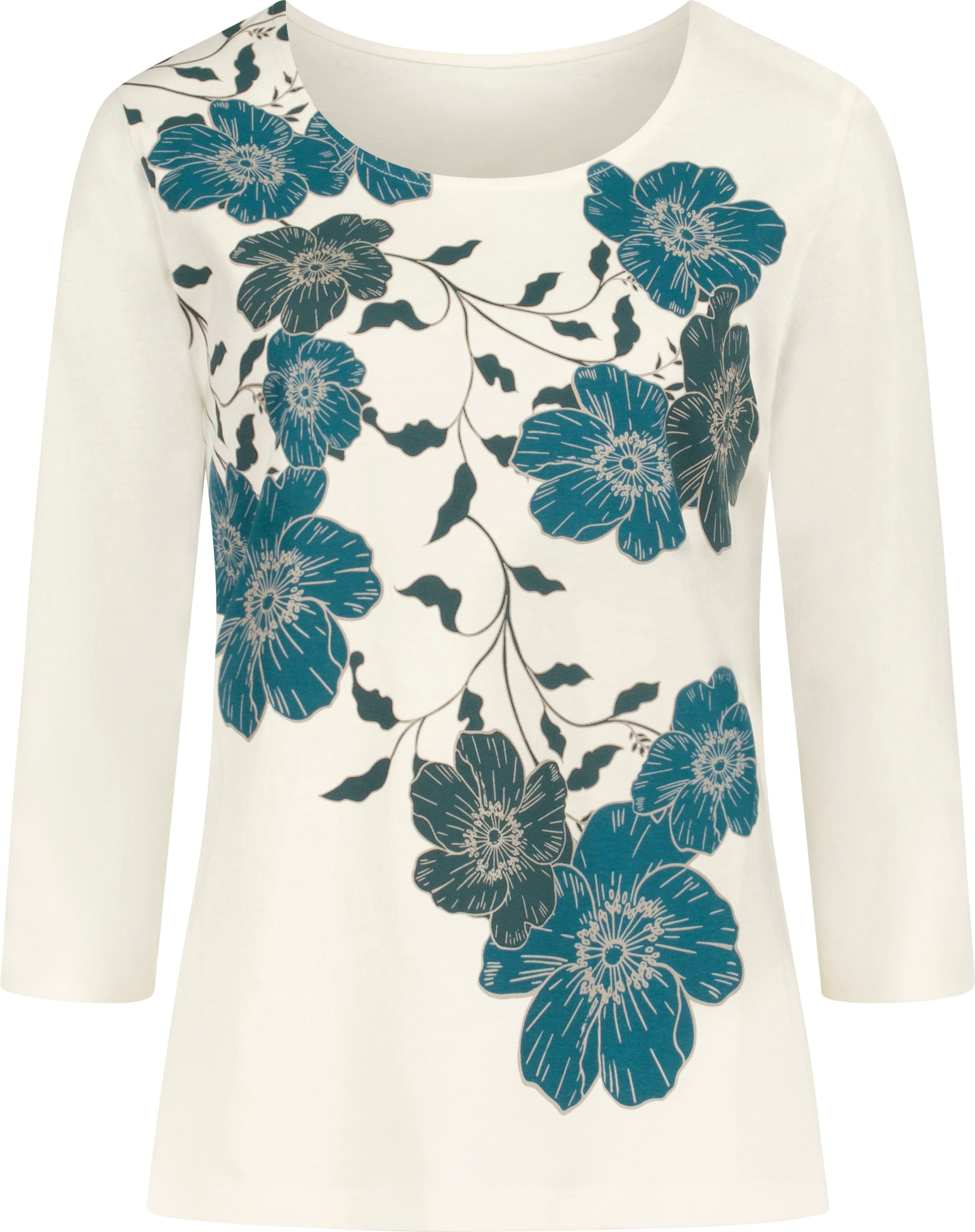 Shirt met 3/4-mouw