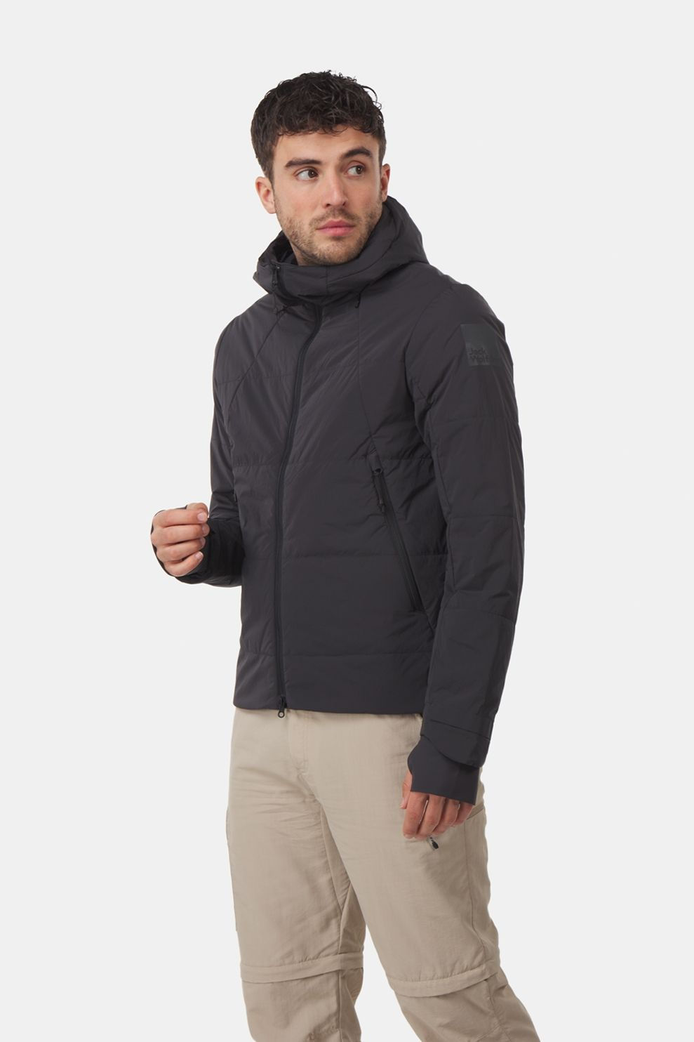 Jack Wolfskin Bike Commute Ins Jkt M Donkergrijs