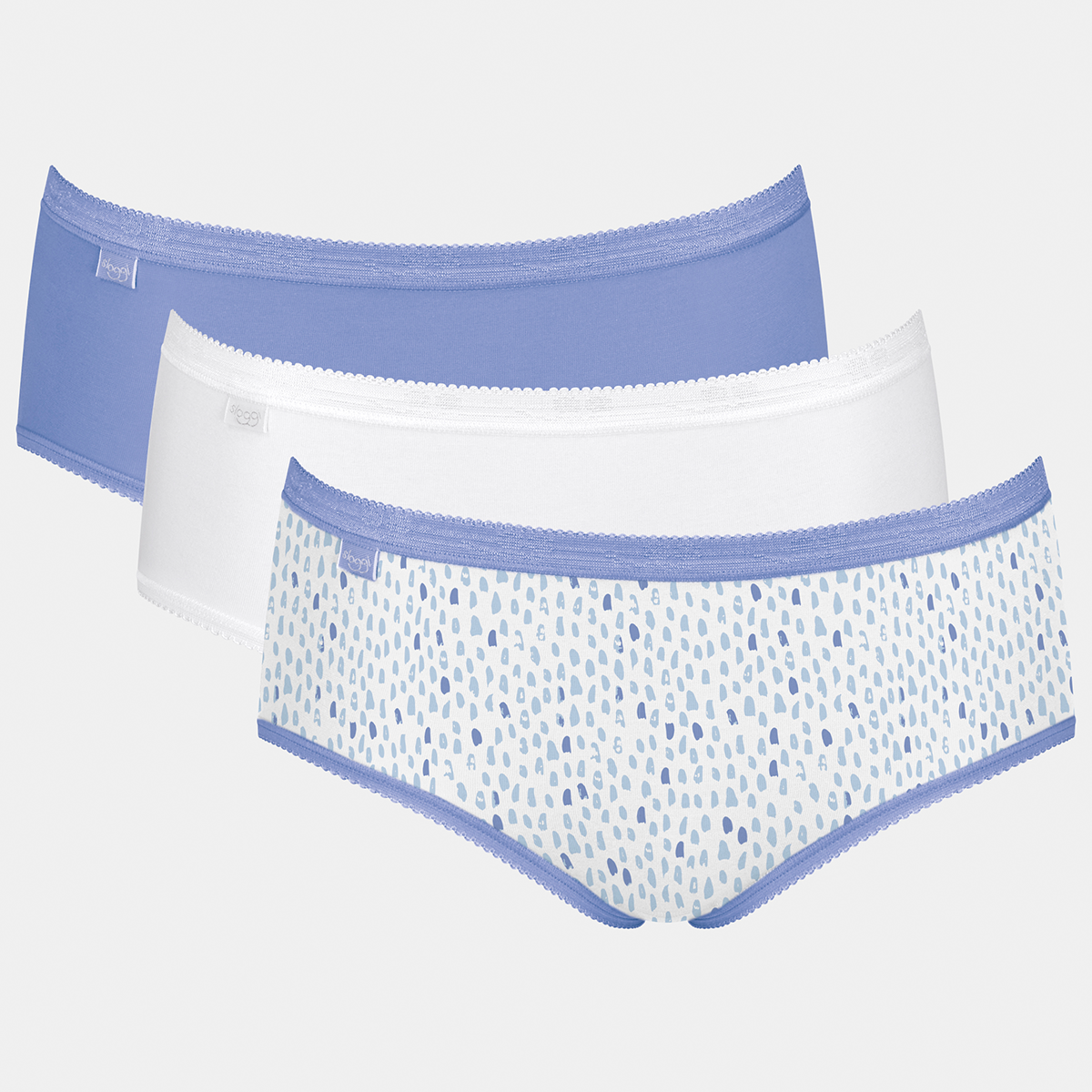 Sloggi Basic+MIDI 3-pack hipster slip, multicolour