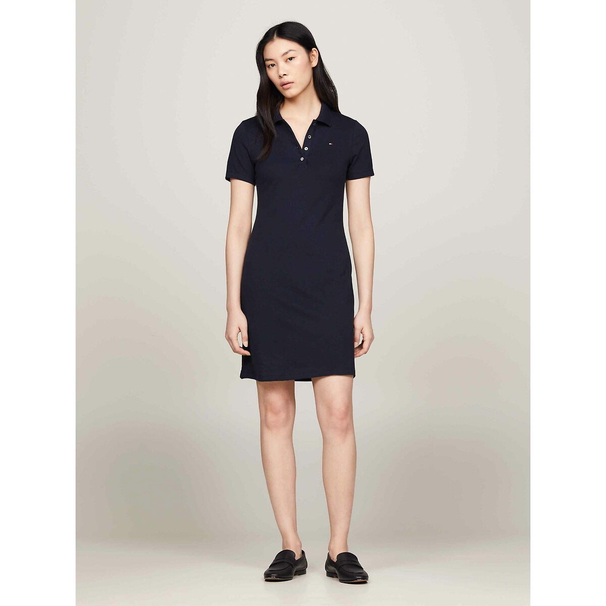 Tommy hilfiger Polo-jurk met korte mouwen, korte lengte