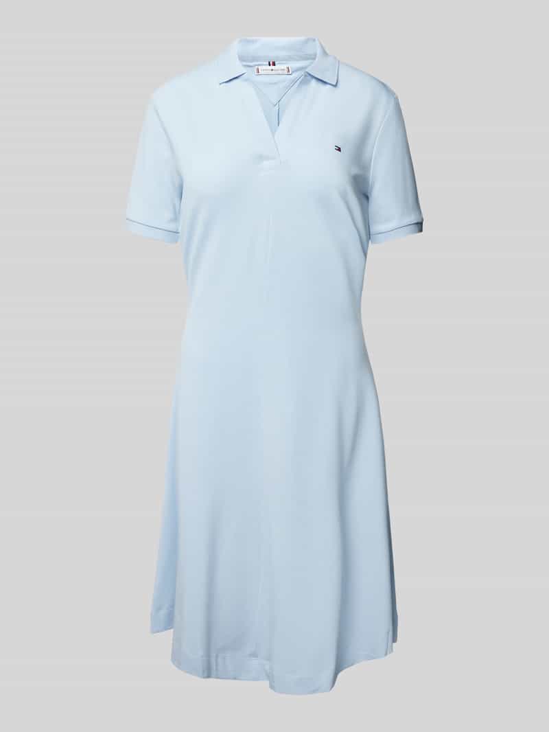 Tommy Hilfiger Knielange polojurk met streepmotief
