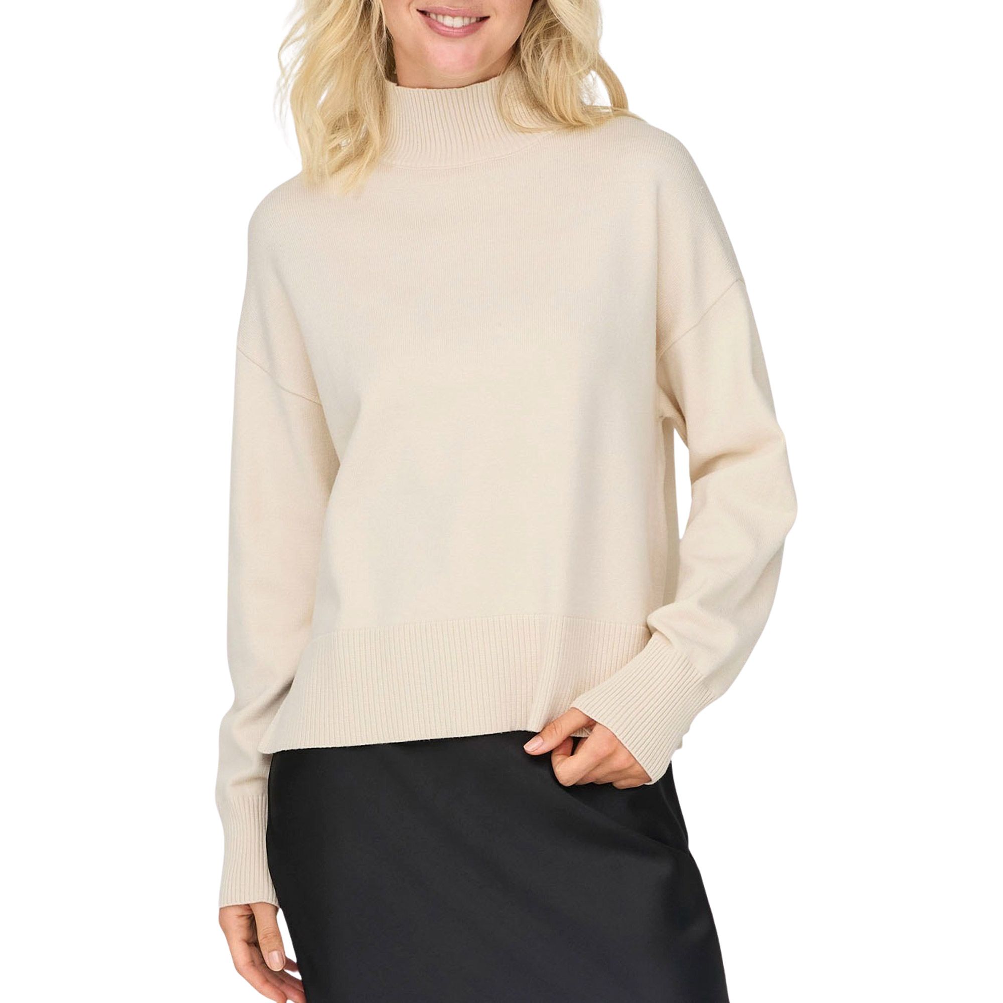 Only Bari High Neck Knitted Sweater Dames