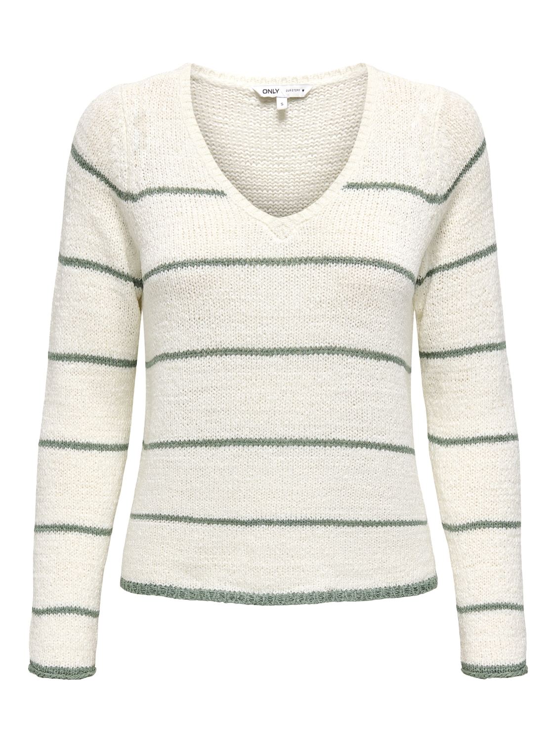 Only Trui met V-hals ONLGEENA L/S V-NECK KNT NOOS