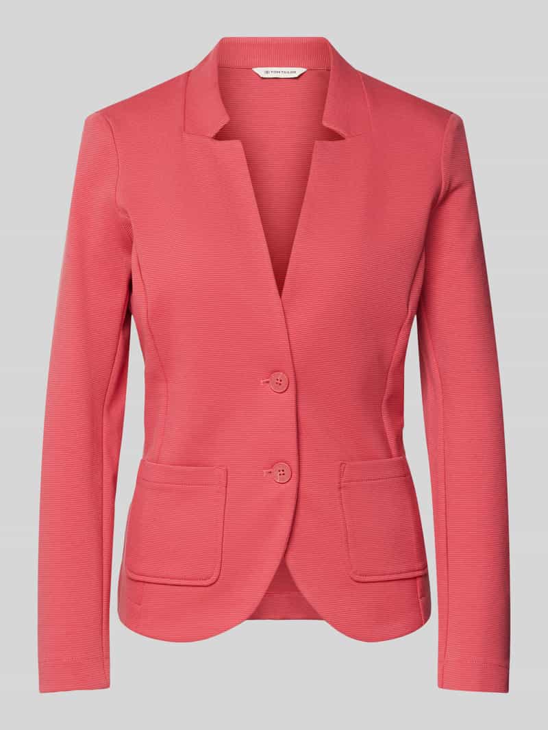 Tom Tailor Sweatblazer Ottoman met opgestikte zakken en structuur