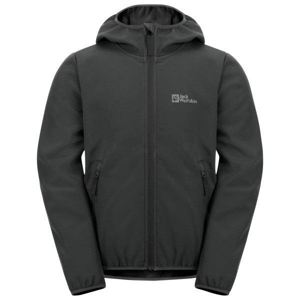 Jack Wolfskin - Kid's Fourwinds Jacket - Softshelljack, zwart/grijs