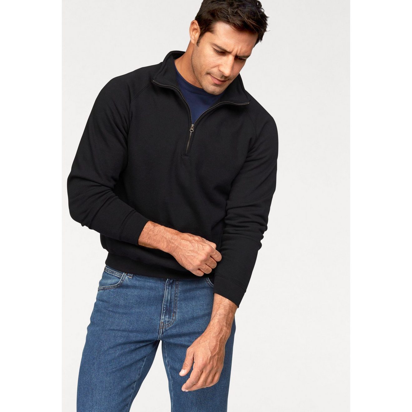 Fruit of the Loom Sweatshirt met een ritssluiting