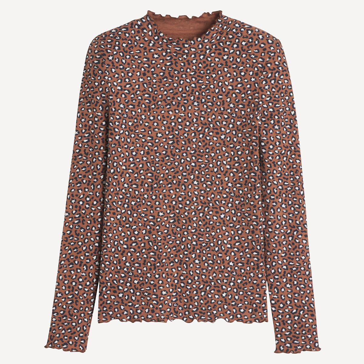LA REDOUTE COLLECTIONS T-shirt met lange mouwen en luipaardprint