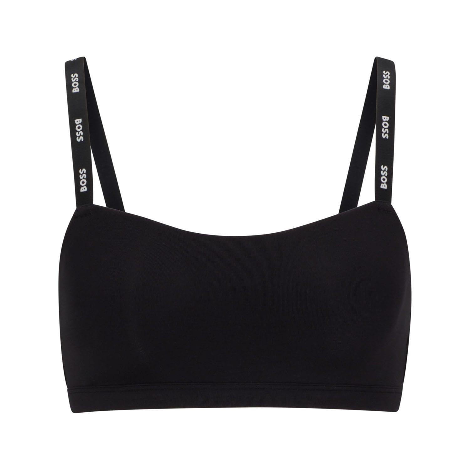 Dames Hugo Boss Logo Straps Triangle Bra in Zwart