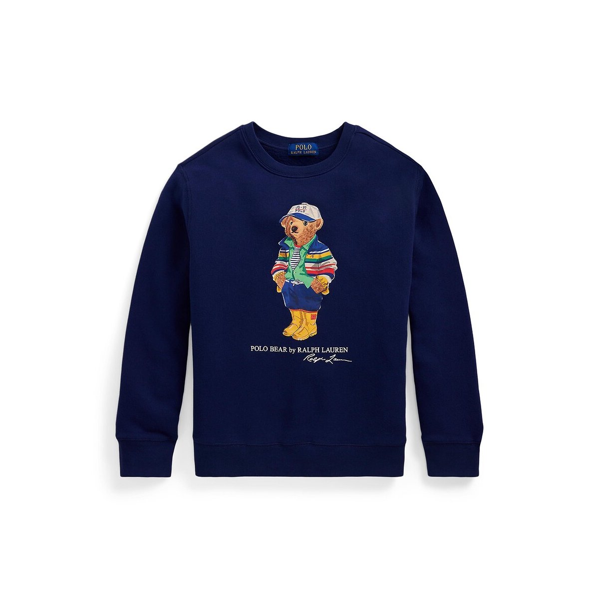 Polo ralph lauren Sweater in fleece met teddybeer, ronde hals