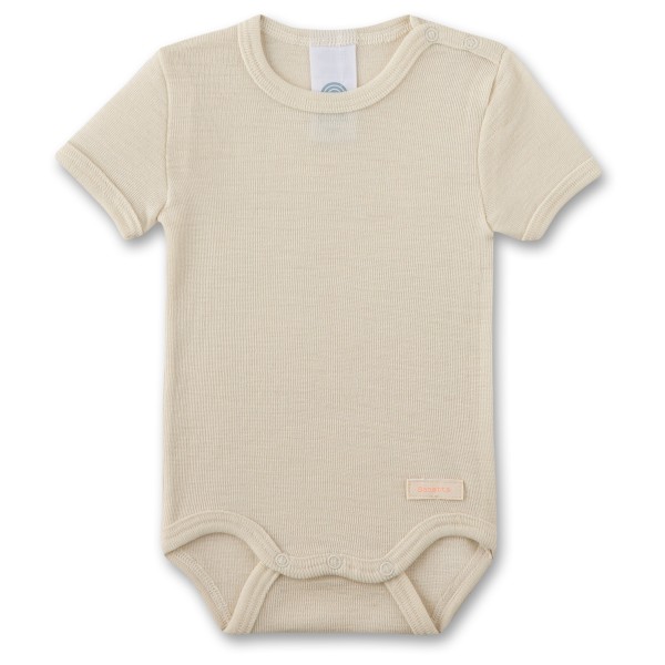 Sanetta - Kid's Wool Body S/S - Merino-ondergoed, beige