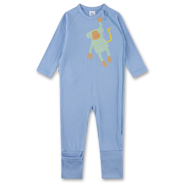 Sanetta - Kid's Overall Long Uni with Motif - Pyjama, blauw