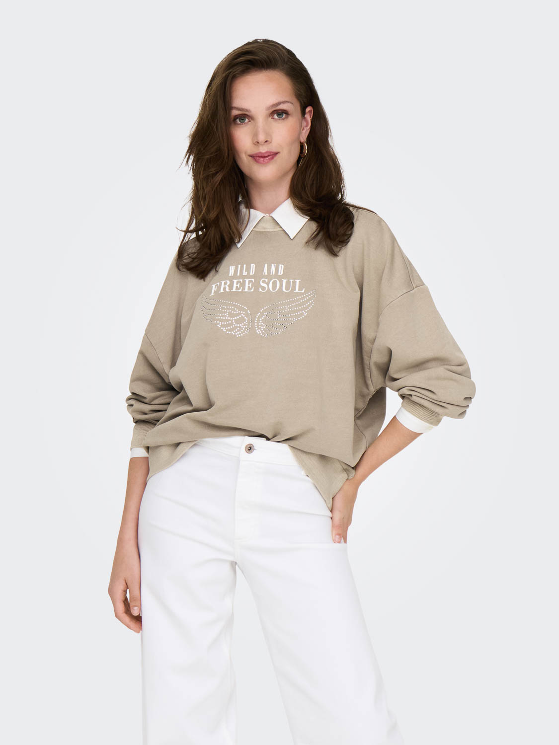 Only Onltusinda L/s O-neck Cc Ub Swt