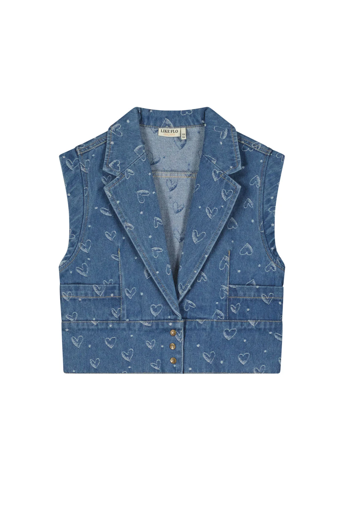 Like Flo Zomer gilet meisjes denim danique
