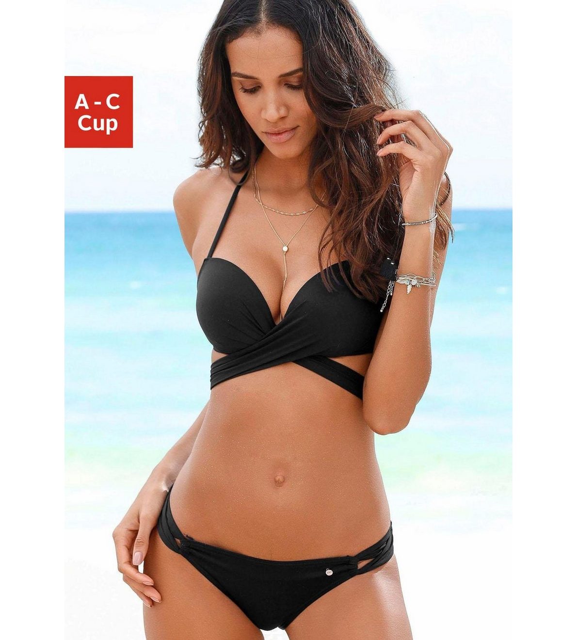 s.Oliver RED LABEL Beachwear Push-upbikini met extra strikbandjes