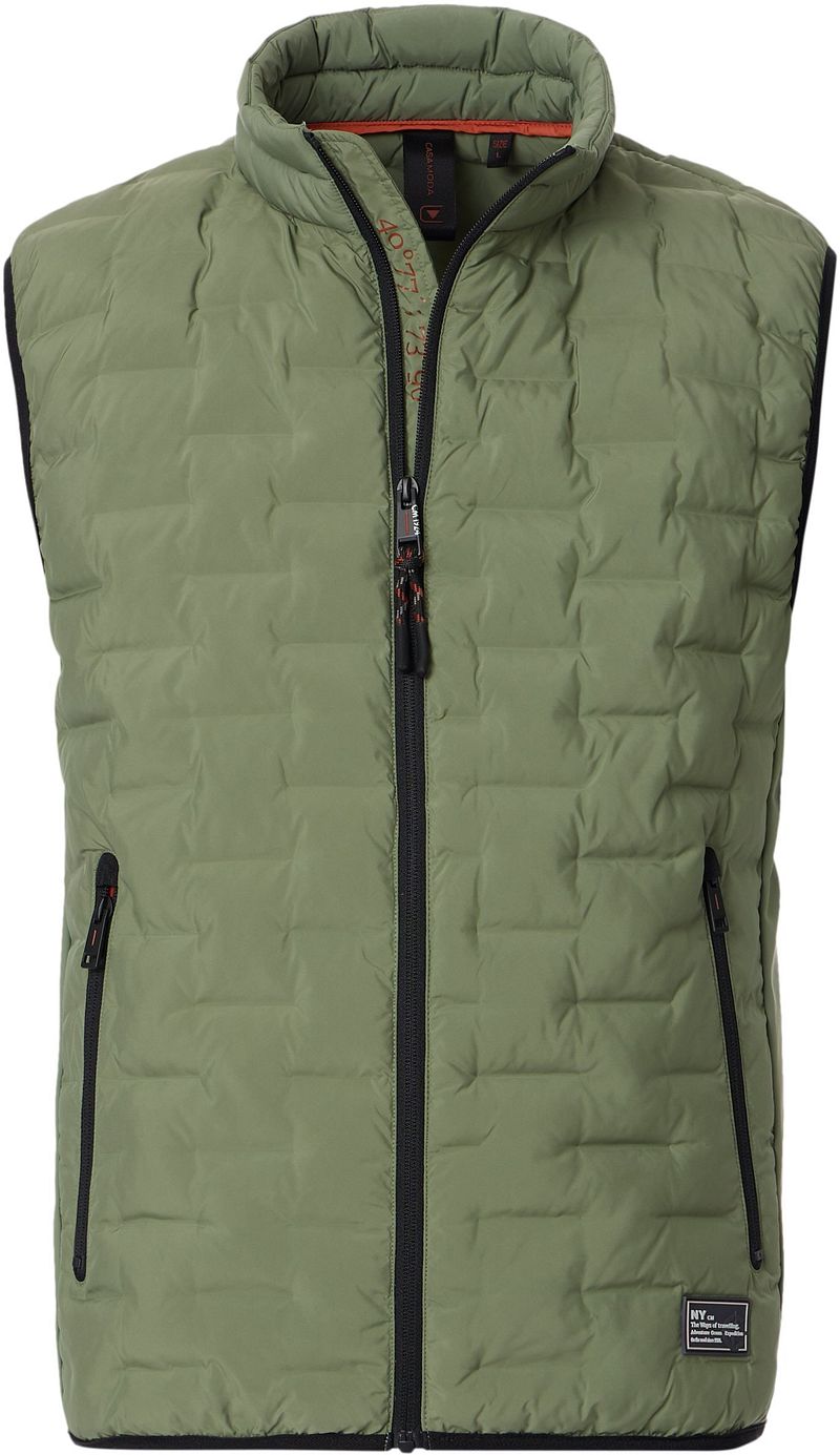 Casa Moda Bodywarmer Hybrid Olijfgroen