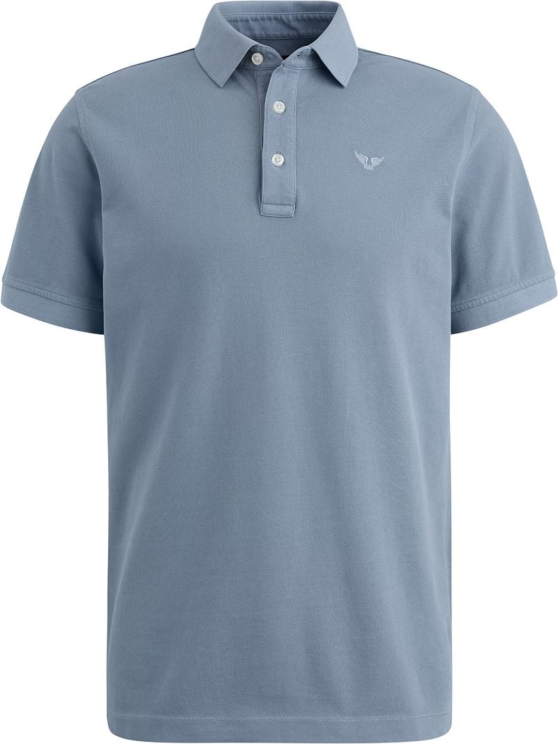 PME Legend Poloshirt Garment Dye Piqué Blauw