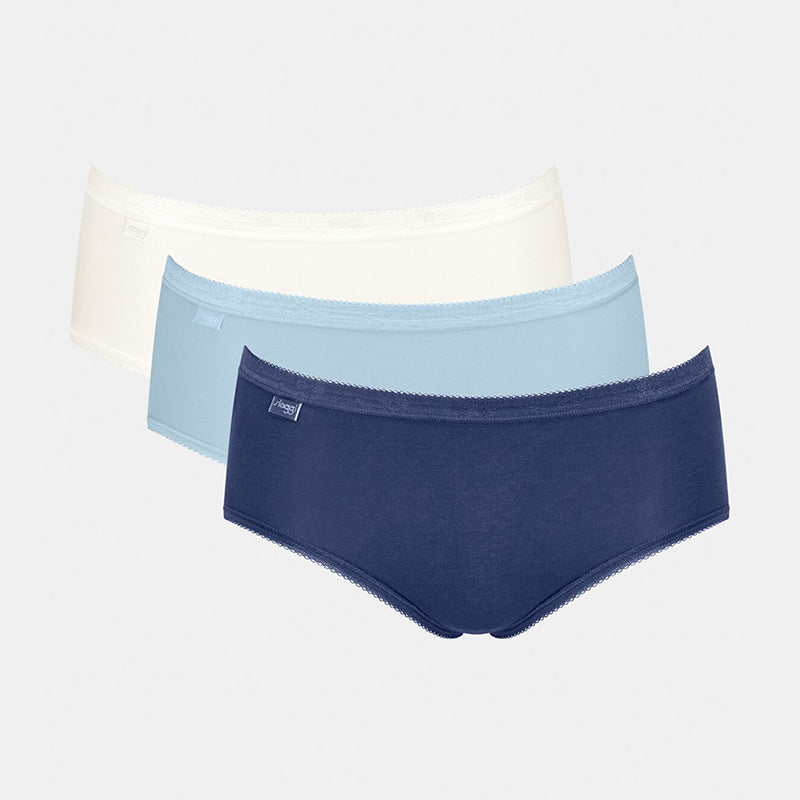 Sloggi Basic+ C3P 3-Pack midi slip, multicolour