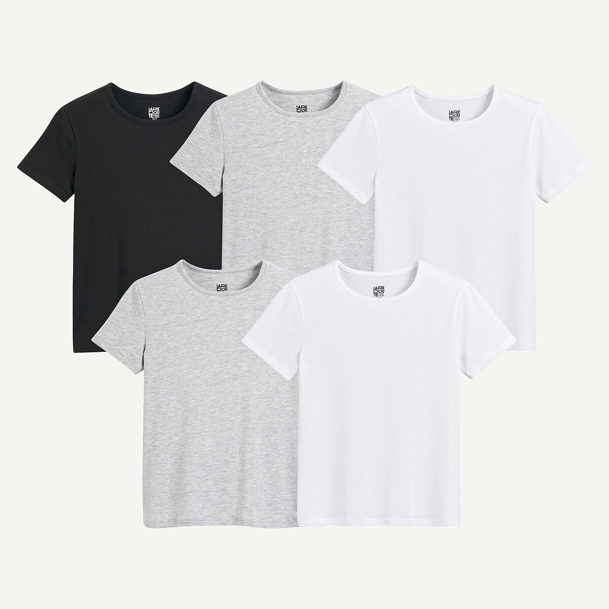 LA REDOUTE COLLECTIONS Set van 5 onderhemden