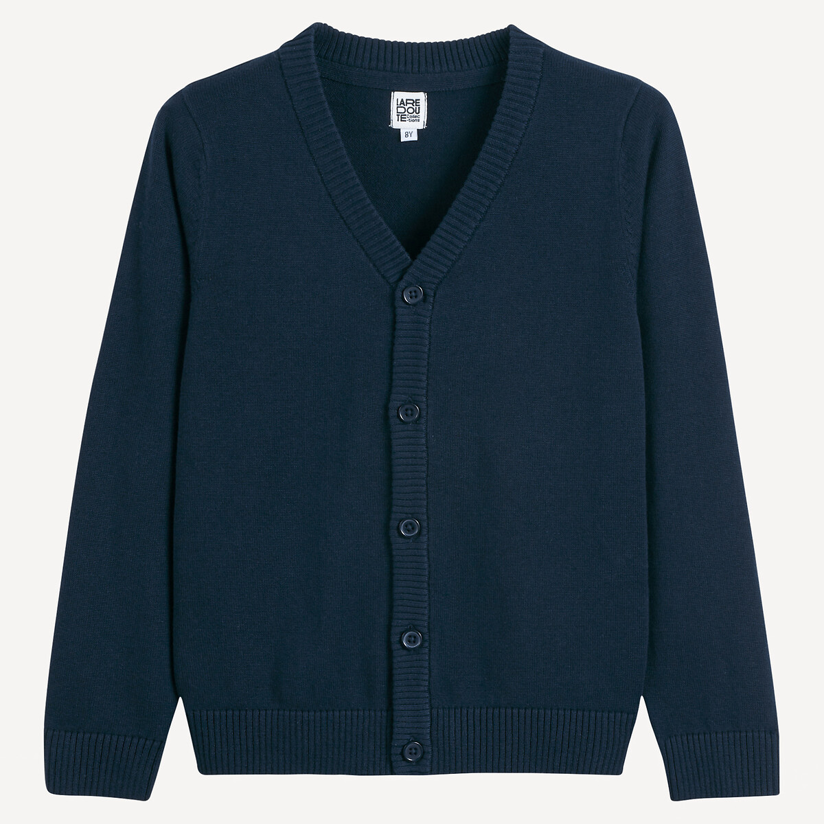 Vest in fijn tricot met V-hals en knoopsluiting