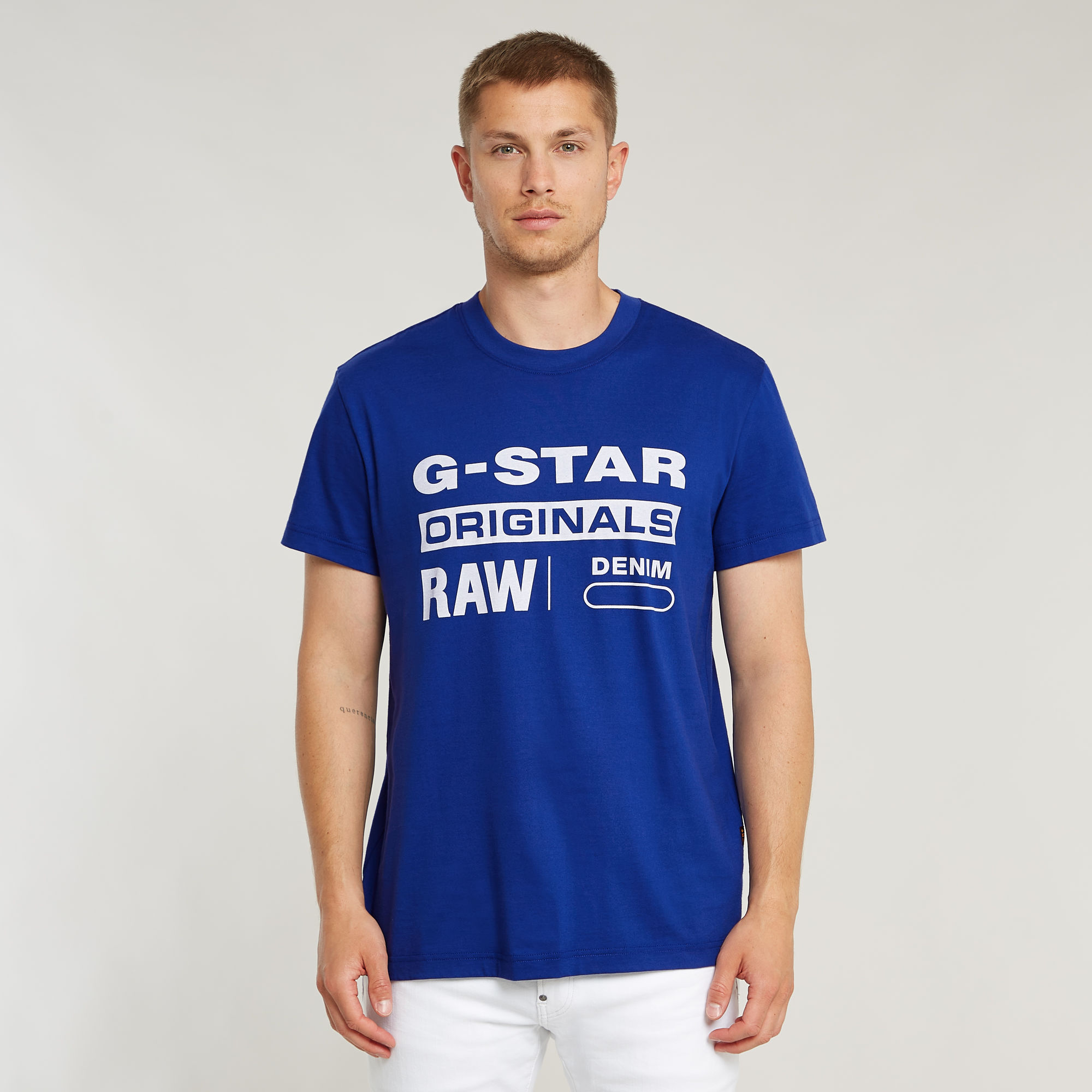 G-Star RAW Originals T-Shirt - Midden blauw - Heren
