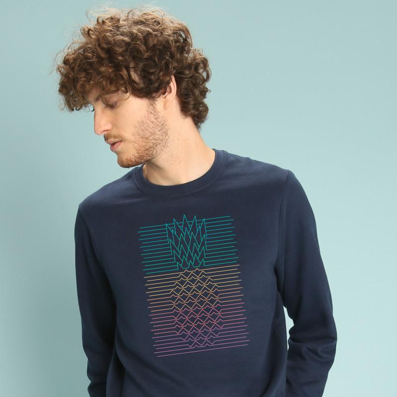 Le Roi du Tshirt Sweat Homme - HALA KAHIKI XS marineblauwe kleur