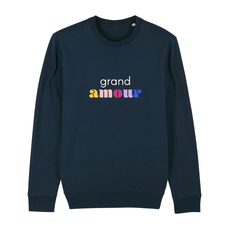 We are family Sweat Homme - GRAND AMOUR XS marineblauwe kleur