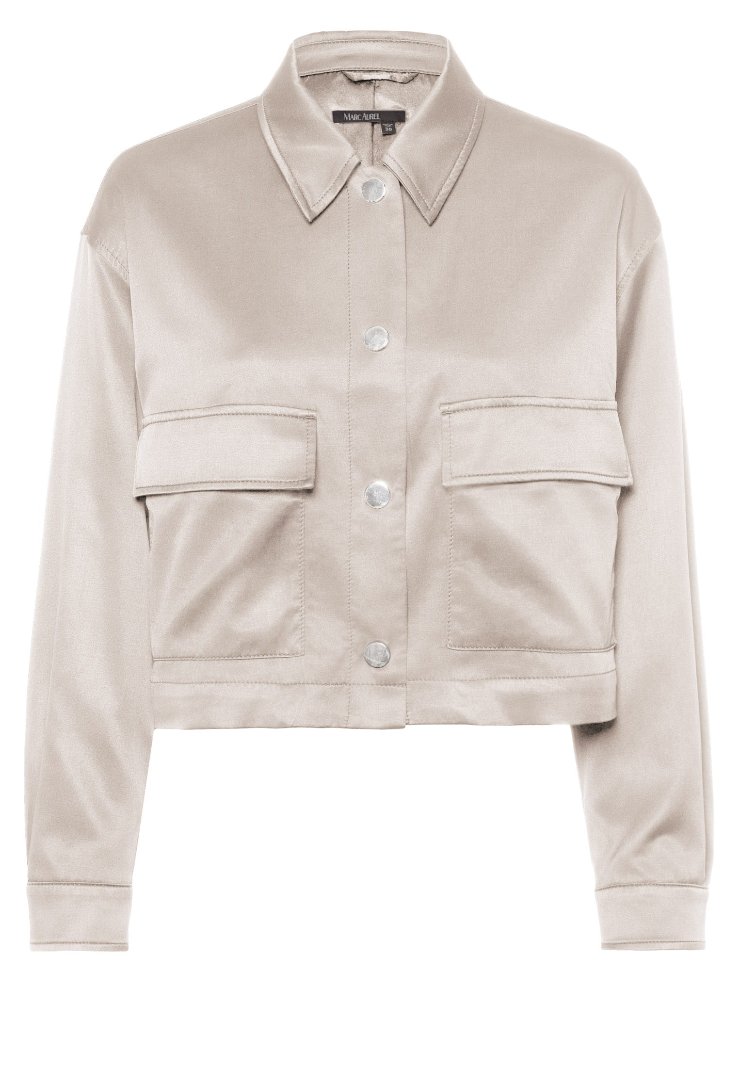 MARC AUREL Jacke mit aufgesetzten Taschen aus Satin
