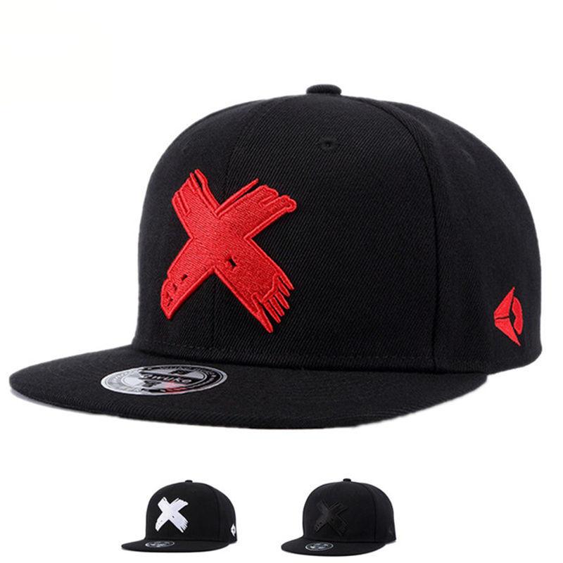 Hat Factory Hoge kwaliteit mannen en vrouwen snapback caps X borduurwerk platte rand baseball cap jeugd hip hop pet hoeden