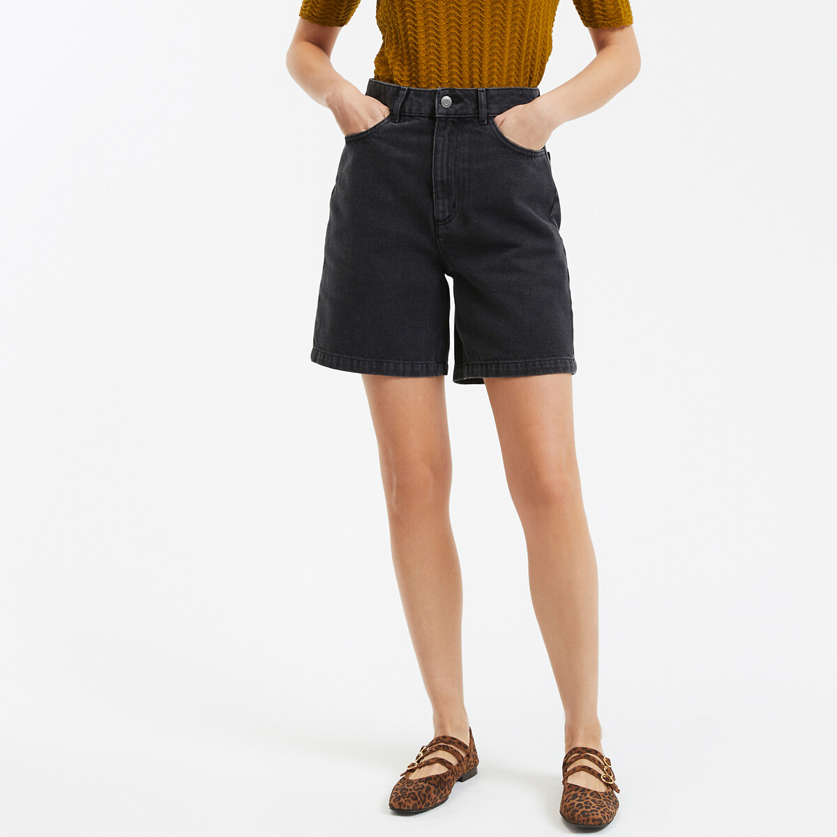 LA REDOUTE COLLECTIONS Bermuda in denim met 5-pockets
