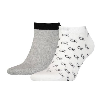 calvinkleinlegwear Calvin Klein 2 stuks Eduardo All Over Sneaker Sock
