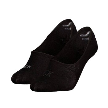 calvinkleinlegwear Calvin Klein 2 stuks Shiny Logo Mid Cut Footie Socks